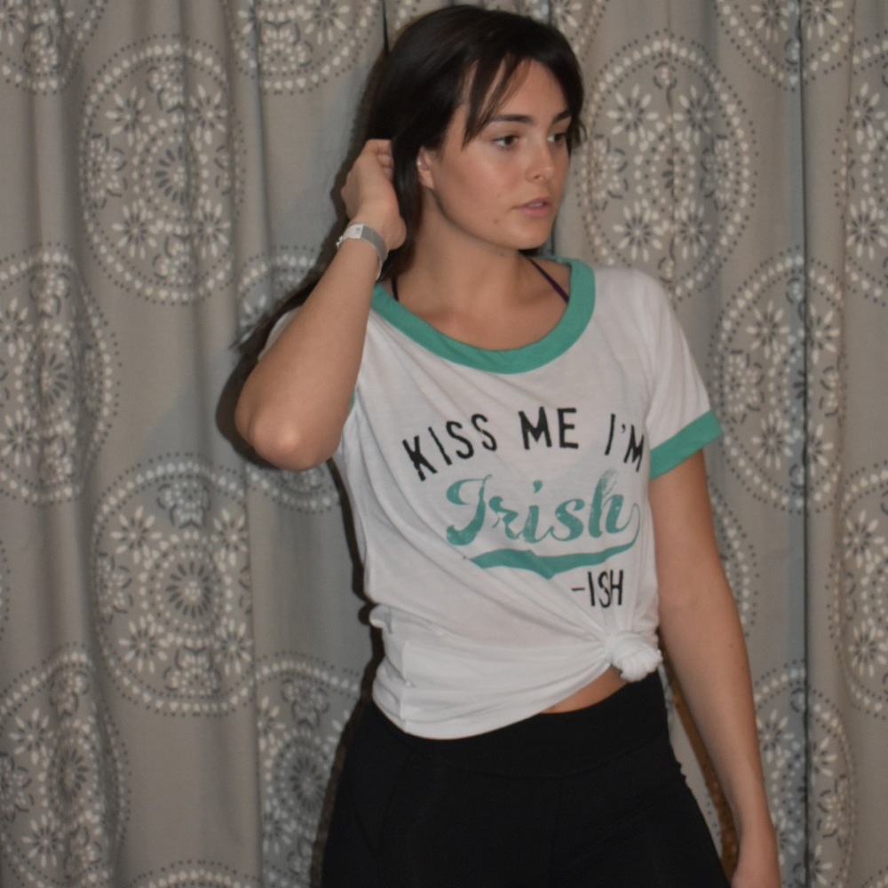 “Kiss Me I’m Irish-ish” tee!